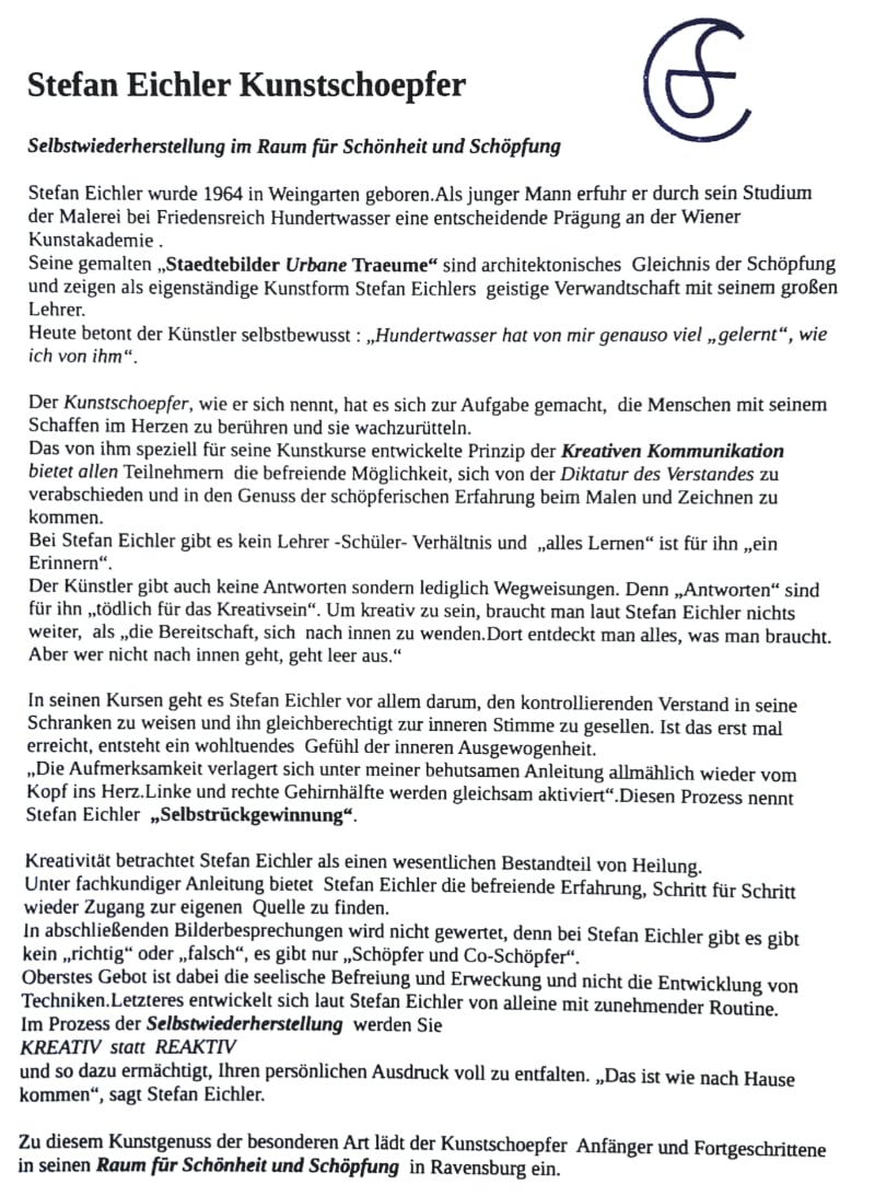 Selbstwiederherstellung im Raum für Schönheit und Schöpfung