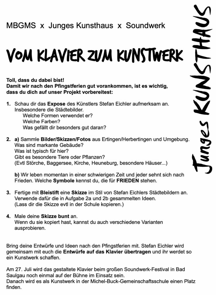 Vom Klavier zum Kunstwerk